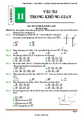 Đề kiểm tra theo bài học chủ đề vectơ và hệ trục tọa độ trong không gian