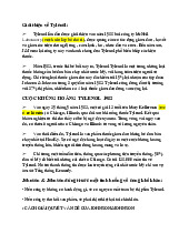 Giới thiệu về Tylenol môn Quản trị kinh doanh | Trường Đại học Kinh doanh và Công nghệ Hà Nội