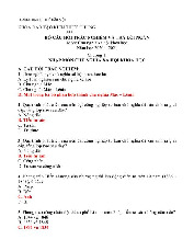 Trắc nghiệm ôn tập môn Chủ nghĩa xã hội khoa học | Trường Đại học Thủ Dầu Một