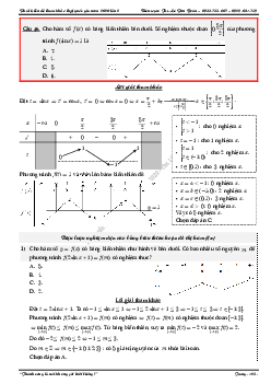 Phát triển bài toán vận dụng cao đề minh họa THPT 2020 môn Toán lần 2