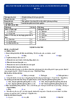 Đề thi đánh giá năng lực ĐHQG TPHCM 2022 đề số 5 (có đáp án và lời giải chi tiết)