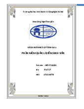 Đồ án ngôn ngữ lập trình java phần mềm quản lí điểm sinh viên môn Công nghệ thông    | Trường đại học kinh doanh và công nghệ Hà Nội