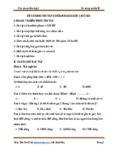 Đề Cương Ôn Tập Cuối Học Kì II Lớp 3 | Toán 3