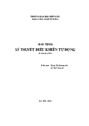 Lý thuyết điều khiển tự động khoa tự động hóa | Trường đại học Điện Lực