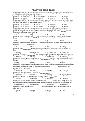 Pactice TEST12.38 - Tiếng anh cơ bản | Đại học Lao động - Xã hội