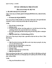 Tài liệu ôn tập cuối kì | Quản trị lữ hành | Đại học Tôn Đức Thắng