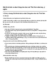 Giải thích bài ca dao Công cha như núi Thái Sơn siêu hay, ý nghĩa