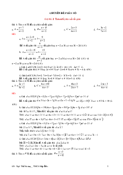 Chuyên đề phân số bồi dưỡng học sinh giỏi Toán 6 – 7
