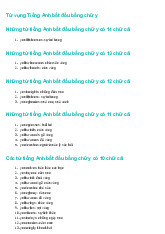 Từ vựng Tiếng Anh bắt đầu bằng chữ Y - Tài liệu Tiếng Anh chuyên ngành, Tiếng Anh cho người đi làm
