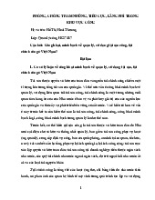 BÀI TẬP  PHÒNG, CHỐNG THAM NHŨNG, TIÊU CỰC, LÃNG PHÍ TRONG KHU VỰC CÔNG