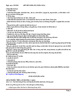 Giáo án đại số 11 học kì 1 phương pháp mới