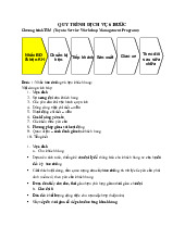 Quy trình dịch vụ 6 bước Chương trình TSM (Toyota Service Workshop Management Program) | Đại học Kỹ thuật - Công nghệ Cần Thơ