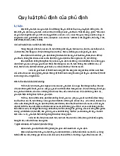 Quy luật phủ định của phủ định môn Triết học Mác-Lênin | Trường Đại học Sư phạm Thành phố Hồ Chí Minh