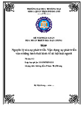 Nguyên lý của sự phát triển | Bài thảo luận triết học Mác Lênin