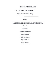 Cá tính ảnh hưởng đến hành vi người tiêu dùng với Converse | Môn Hành vi người tiêu dùng - Đại học Kinh Tế Quốc Dân
