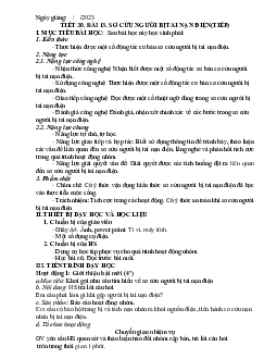 Giáo án Công nghệ 8 Tiết 48 Bài 19: Các bước cơ bản trong thiết kế kĩ thuật | Kết nối tri thức