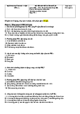 Đề thi kết thúc học phần PBL (có đáp án) | Đại học Duy Tân