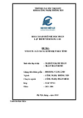 Báo cáo học phần Lập trình Web Nâng cao - Website Bán Linh Kiện | Đại học Điện lực