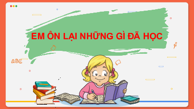 Bài giảng điện tử môn Toán 4 | T1.50. Em ôn lại những gì đã học | Cánh diều