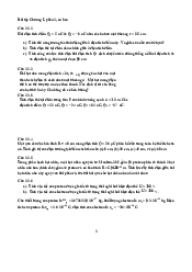 Bài tập Chương 1, phần 1, cơ bản - Vật lý đại cương 2 | Trường Đại học Công nghệ, Đại học Quốc gia Hà Nội