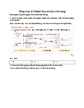 Giải SGK Tiếng Anh 12 Global Success Unit 4 Writing