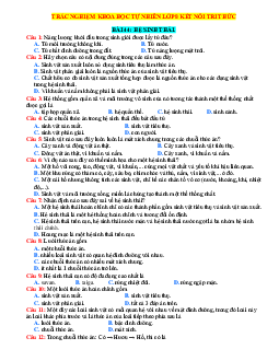 Trắc nghiệm KHTN 8 Kết nối tri thức bài 44 Hệ sinh thái (có đáp án)