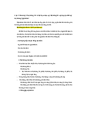 Câu hỏi thực tế môn Tài chính tiền tệ | Học viện Ngân Hàng