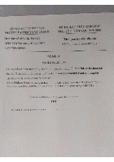 Đề thi HKII học phần Tư tưởng Hồ Chí Minh năm 2024 - 2025 | Đại học Luật Thành phố Hồ Chí Minh