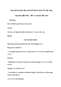 Soạn bài Chuyện bốn mùa (trang 9) | Tiếng việt 2 sách Kết nối tri thức