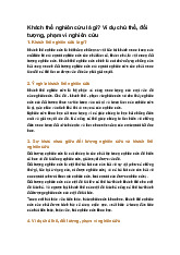 Khách thể nghiên cứu là gì? Ví dụ chủ thể, đối tượng, phạm vi nghiên cứu