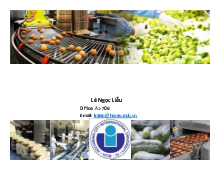 Chapter 2 evaporation | Môn Food technology - Trường Đại học Quốc tế, Đại học Quốc gia Thành phố Hồ Chí Minh