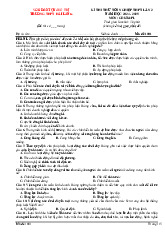 Đề thi thử tốt nghiệp THPT 2025 môn Giáo dục Kinh tế và Pháp luật lần 2 trường THPT Hải Lăng, Quảng Trị