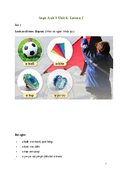 Tiếng Anh lớp 3 Unit 6: Lesson 2 trang 99 Explore Our World