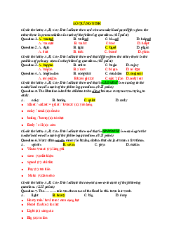 Đề thi tuyển sinh lớp 10 THPT năm học 2022-2023 môn Tiếng Anh (không chuyên) - Sở Giáo dục và Đào tạo Quảng Ninh có đáp án và giải thích chi tiết