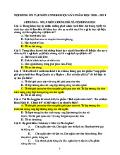 TOP câu hỏi trắc nghiệm có đáp án ôn tập Môn Chủ nghĩa xã hội khoa học | Trường Đại học Bách khoa - Đại học Quốc gia Thành phố Hồ Chí Minh