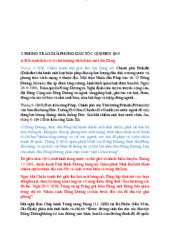 Phong trào giải phóng dân tộc 1939 đến 1945 ?