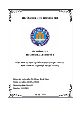 Trình bày nội dung về tổ chức quản lý công ty TNHH hai thành viên trở lên và giải quyết bài tập tình huống | Bài thảo luận luật kinh tế