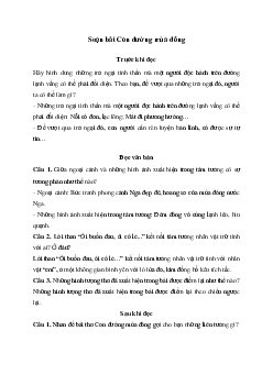 Soạn bài Con đường mùa đông Kết nối tri thức