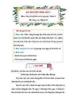 Bài tập cuối tuần Tiếng việt lớp 3 nâng cao Chân trời sáng tạo - Tuần 5