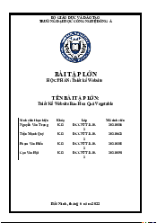 Bài tập lớn học phần Quản trị Website | Đại học Công nghệ Đông Á