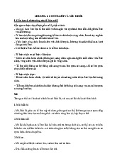 Ôn tập chương 1 và chương 2 Môn Cơ sở khoa học tự nhiên xã hội | Đại học Sư phạm Hà Nội 2