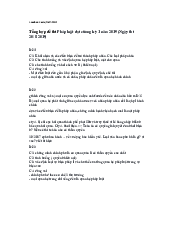 Tổng hợp đề thi Pháp luật đại cương kỳ 1 năm 2019| Đại học Kinh Tế Quốc Dân