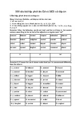 Tổng hợp 500 Bài tập phát âm ed và s/es có đáp án