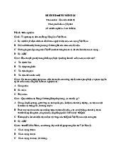 Đề ôn kết thúc môn Giáo dục chính trị | Trường Cao đẳng Kinh tế - Kỹ thuật Công thương