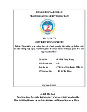 Quan điểm biện chứng duy vật về mối quan hệ biện chứng giữa bản chất và hiện tượng và ý nghĩa của việc nghiên cứu quan điểm đó trong nghiên cứu, học tập của sinh viên | Bài tập lớn môn triết học mác - lênin