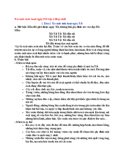 Văn mẫu lớp 6 Kết nối tri thức bài Tả cảnh sinh hoạt ngày Tết hay nhất