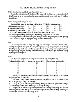 Bài tập Kinh tế vi mô | Trường Đại học Kinh tế và Quản trị Kinh doanh, Đại học Thái Nguyên