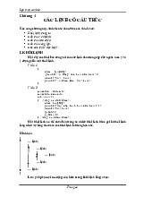 Chương 4 Các lệnh có cấu trúc môn Lập trình căn bản | Học viện Báo chí và Tuyên truyền