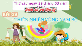 Giáo án điện tử Lịch sử và Địa lí 4 Bài 23 Chân trời sáng tạo: Thiên nhiên vùng Nam Bộ