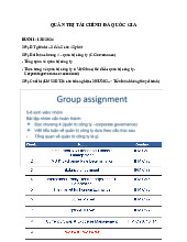 Ghi chú chương 1-10 môn Tài chính quốc tế | Đại học Kinh tế Thành phố Hồ Chí Minh